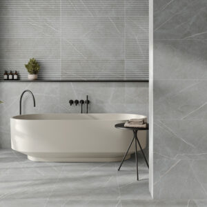 azulejo porcelánico imitación mármol ALLURE GREY 33X100_60X60 SATINADO